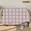 Classic Cartoon Mouse Printed Blanket Super Mjuka Varma Blanketter Europa Amerika Style Nap Sova Kasta filtar för vuxna Baby