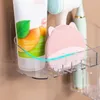 Boîtes de rangement Bacles de confort Zones de confort Sticker Sticker en plastique de toilette boîte maquillage transparent maison créative organisant la papeterie