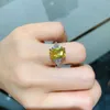 Knriquen 8 12mm Paraiba Tourmaline Topaz Emerald Quartz Ring