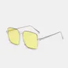 Unisex Square Frame Half Frame Anti-blue Light Anti-UV Sunglasses