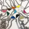 48cm Luxurys Sale Hänge Halsband Mode för Man Kvinna Inverterad Triangle Designers Varumärke Smycken Mens Kvinnor Mycket kvalitet med låda