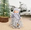 Christmas decoration wooden girl hat scarf ski tassel ornament pendant family decor girls child Xmas gift SN3281