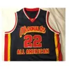 Nikivip All American Carmelo Anthony # 22 Basquete Jersey Branco Vermelho Azul Marinho Retro Mens Costurado Personalizado Qualquer Número Nome Jerseys