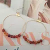 Dangle lustre coréen perles rondes boucles d'oreilles pendantes 2022 pour les femmes mode bijoux de mariage géométrique boucles d'oreilles en or déclaration Brincos