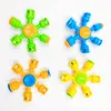 Fidget Spinner Acrílico Plástico Frossertips Brinquedo Mão Giroscópio Stress Reliever Anel com 6 Bola De Aço De Descompressão Ansiedade Foco Autism Brinquedos DHL