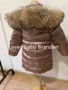 Çocuk Kız Erkek Kış Gerçek Kürk Kalınlaşmış Aşağı Ceketler 90 Uzun Ceket Ceket Palto 1-12Y Bebek Çocuk Giyim -30 Dış Giyim 211203