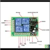 Przełączniki Akcesoria Smart Wiele DC 12 V 24 V 10A 315433 MHZ 4CH CH Wireless Relay RF Odłącznik zdalnego sterowania1 2 3 4 Transmitt RQBSF