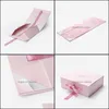 Jewelry Pouches, Bags Packaging & Display Wholesale 600Pcs/Lot Custom Logo Printed Magnet Foldable Gift Boxes Paper Box Drop Delivery 2021 E