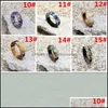 Band Rings Jewelry Handmade Wood Resin Gold Foil Flowers Plants Inside For Women Men Fashion Diy Gift Drop Delivery 2021 Tlooy