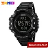 Skmei Orologio sportivo da uomo Pedometro Cardiofrequenzimetro Contacalorie 50m Display a led impermeabile Orologio digitale Reloj Hombre 1180 Q0524