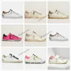 mode Italië Golden Super Star Sneakers Designer Schoenen Vrouwen luxe Roze Trainers Pailletten Klassieke Witte Do-oude Vuile casual schoen