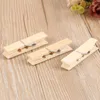 50 Pz Log Colore Mollette Ganci Casa Legno Clip di Stoccaggio Clip Cartella Vestiti 25/35/45mm Perni di abbigliamento in legno Peg decorativo