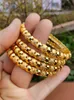 Bangle 4Pcs/Set Dubai Bangles For Women Middle East Gold Ethiopian Saudi Arabia Mesh Bracelets Wedding Jewelry African Gifts