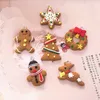 Kerst Charms Hangers Flatback Polymer Clay Cabochon voor doe -het -zelf ketting Earring Keyring sieraden maken Accessoires2121465