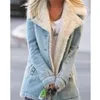 Winter Plus Size Women's Jacket Autumn Pocket Retro Coat Fashion Solid Color Casual Trend Street Style 210914