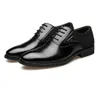 Homens Oxford Imprime Sapatos de Vestido de Estilo Clássico Couro Rosa Café Vermelho Lace Up Forma Fashion Business