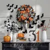 Dekorativa blommor kransar halloween dekoration krans spöke scen fest gåva prank häxa pumpa ben 4961 Q2