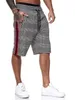 Homens Summer Shorts Size Stripe Manta Moda Homens Draorstring Calças Casuais Marca Poliéster de Alta Qualidade