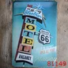 Metal Painting Tin Signs Vintage Route 66 Plate Plaque Poster Iron Plates Wall Stickers Bar Club Garage Home Decor 40 Designs YFAX2155