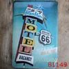 Peinture en métal signes d'étain Vintage Route 66 plaque plaque affiche plaques de fer autocollants muraux bar club garage décor à la maison 40 modèles YFAX2155