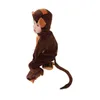 Boy Girl Animal Onesie Monkey Pajamas Child Kid Halloween Book Week Monkey Cosplay Outfit Q0910