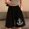 SHORTS FEMMES FEMME FEMME Crâne Crâne Base Sports imprimés Fond de mode pour adolescent Summer 2022 Fitness respirant droit