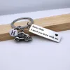 Custom Initial A-Z Letters Airplane Key Chain Drive Safe Fly Safe Keychain Couples Men Boyfriend Flight Attendant Gift Keyring G1019