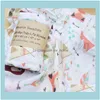 Koce Textiles Home GardenInfant Koc Oddychający Lemon Fruit Animal Pwaddle Soft Bath Wrap Wrap Baby Ręczniki łazienkowe Robes Yl698 DROP DEL