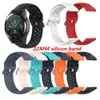 18mm 20mm 22mm Silikon Uhrenband für Samsung Galaxie 42mm 46mm Active2 Getriebe S2 S3 Gurtband Armband Huawei Uhr GT2