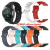 18mm 20mm 22mm Watchband de silicone pour Samsung Galaxy 42mm 46mm Active2 Gear S2 S3 Strap Band Bracelet Huawei Montre GT2