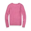 Women's Sweaters Autumn Winter Women Ladies Ralp Small Horse Pullover Fashion Street Casual Pull O-neck Woman Sweater