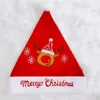 Yetişkin Noel Partisi Şapka Kırmızı Noel Baba Kardan Adam Şapka 30x40 cm Erkek Kadın Noel Dekorasyon Kap