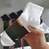 Sous-vêtements hommes chaussettes femmes haute qualité coton Allmatch classique cheville lettre respirant noir et blanc Football basket-ball sport chaussette qui