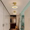 Taklampor modern korridor led belysning vardagsrum och sovrum kreativ personlighet veranda balkong gyllene dekorativ