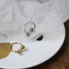 Amaiyllis 18k gouden vintage dubbele metalen bal solide touw geknoopte ringen verstelbare handgemaakte sieraden voor vrouwen cadeau