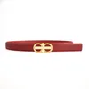 Women's high quality Accessories leisure fashion flat buckle belt 12 options width 2.4cm optional gift box