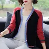 Cardigan jas vrouwen lente en herfst stijl v-hals losse buitenlandse trui gebreide sjaal top dameskleding 210427