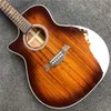 KOA WOOD K24CE 어쿠스틱 기타 41 인치 컷 어웨이 햇살 K24 Guitare Acoustique Life Fretboard Inlays 라미네이트 KOAWOOD9397566