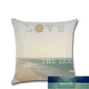 Cushion/Decorative Pillow Beach Theme Series Linen Cushion Cover Decorative Sea Landscape Pillowcase 45*45cm Throw Case Factory price expert design Quality Latest