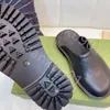Designer Luxury Pantoufles noir Sneaker Mousse portable Respirant Doug flattie en cuir véritable semelle souple Couple bottes tongs de plage Chaussures de sport 2,5 cm avec boîte 35-44