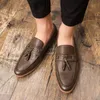 Loafer vestido sapatos masculinos deslizamento em condução mocassins sapatos de couro confortáveis ​​para homens outdoor moda homem casual festa clube