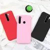 Étui de couleur bonbon en silicone mat pour Redmi Note 8 Pro Cover Redmi 8 8A Note8 Pro Note 8 Étuis de couverture de téléphone arrière souple mat