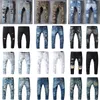 23SS Erkek Tasarımcı Kot Pantolon Slim Slim Fit Motosiklet Biker Denim Delik Sıradan Erkekler Pantolon Pantolon