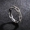 Diwenfu lyx märke 925 sterling silver vigselringar för kvinnor 3 karat aaa + cubic zirconia ring fin smycken bizuteria box