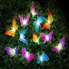 Sollampor Fairy Lights String för uteplats Garden Dekoration Utomhus Vattentät LED Light Lighting Butterfly Lamp 5m