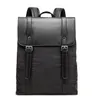 Homens mochilas de couro escola moda impermeável sacos de viagem casuais luxury bookbag masculino