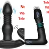 NXY Vibrators Sex Thrusting Vibrerende Anus Massager Verwarming Telescopische Butt Dildo Vagina Prostaat G Spot Stimulate Toy Anale Plug voor Dames Mannen 1221