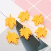 30 pcs/lot multicolore Flatback résine composants feuille collier boucle d'oreille breloques bricolage Scrapbooking embellissement décoration artisanat