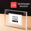 Магнитные прозрачные Crystal Photo Frames для картин Акриловые фоторамки Creative Mini Home Украшение День Рождения Подарок Премиум