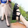 Fee Stil Set Fuß Weibliche Sandalen 2021 Frühling Und Sommer Mode Muffin Dicken Boden Wort Mit Keil Heels Student Frauen der